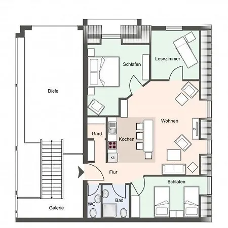 Apartmán Haubarg Ossenhoff Haubarg Ossenhoff Tenne